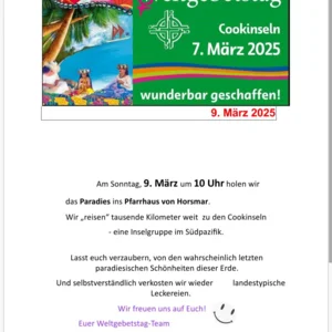 WGT 2025  Foto: https://weltgebetstag.de/aktueller-wgt/cookinseln/